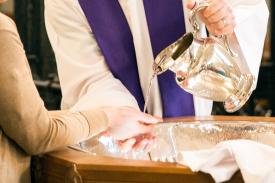 hand washing at Duke Chapel