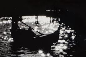 Carlo Amorati, Untitled (Sunlight on water with gondola)