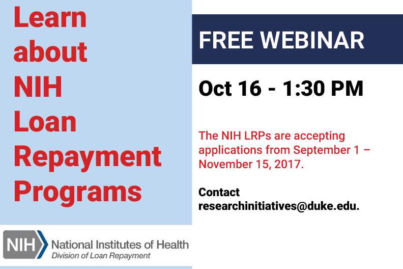 NIH Loan repayment program