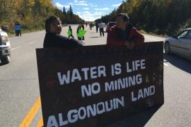 water is life - no mining Algonquin land