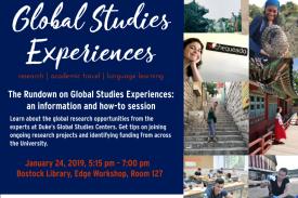 The Rundown on Global Studies Experiences Poster