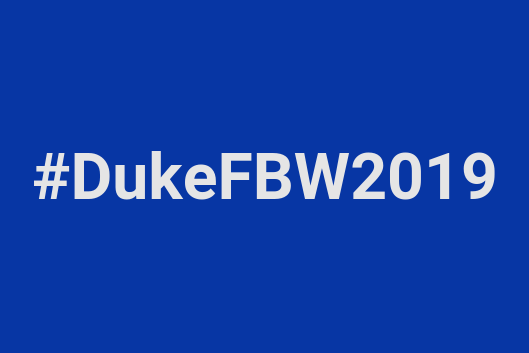First Big Week 2019 hashtag #DukeFBW2019