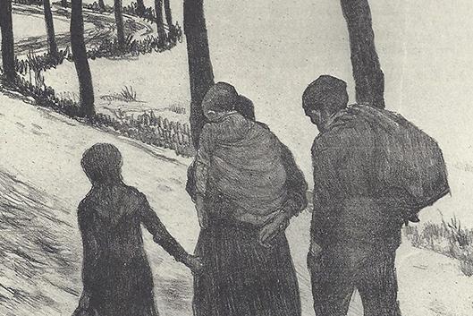 Théo Van Rysselbergh, &amp;amp;amp;lt;em&amp;amp;amp;gt;Les Errants&amp;amp;amp;lt;/em&amp;amp;amp;gt; (The Wanderers), 1897, lithograph in black and white, 42.3 x 51.4 cm, Library of Congress.