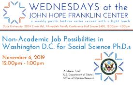Non-Academic Job Possibilities poster