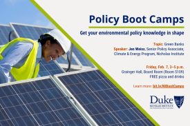 Nicholas Institute Policy Boot Camp - Get your environmental policy knowledge in shape