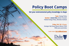 Nicholas Institute Policy Boot Camp - Get your environmental policy knowledge in shape