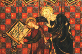 Saint Anne teaching Mary to read