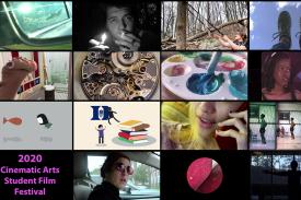 2020 Cinematic Arts Student Film Festival (collage of film stills)
