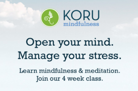 Koru Mindfulness. Open your mind. Manage your stress. Learn mindfulness &amp; meditation. Join our 4 week class.