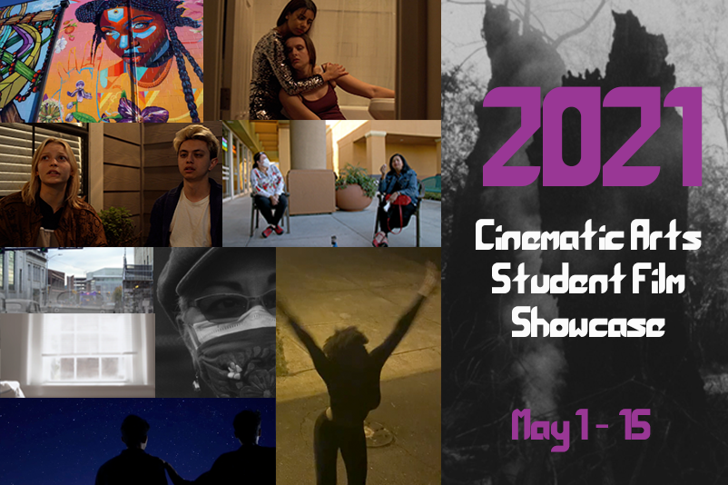 2021 Cinematic Arts Student Film Showcase (collage of film stills)