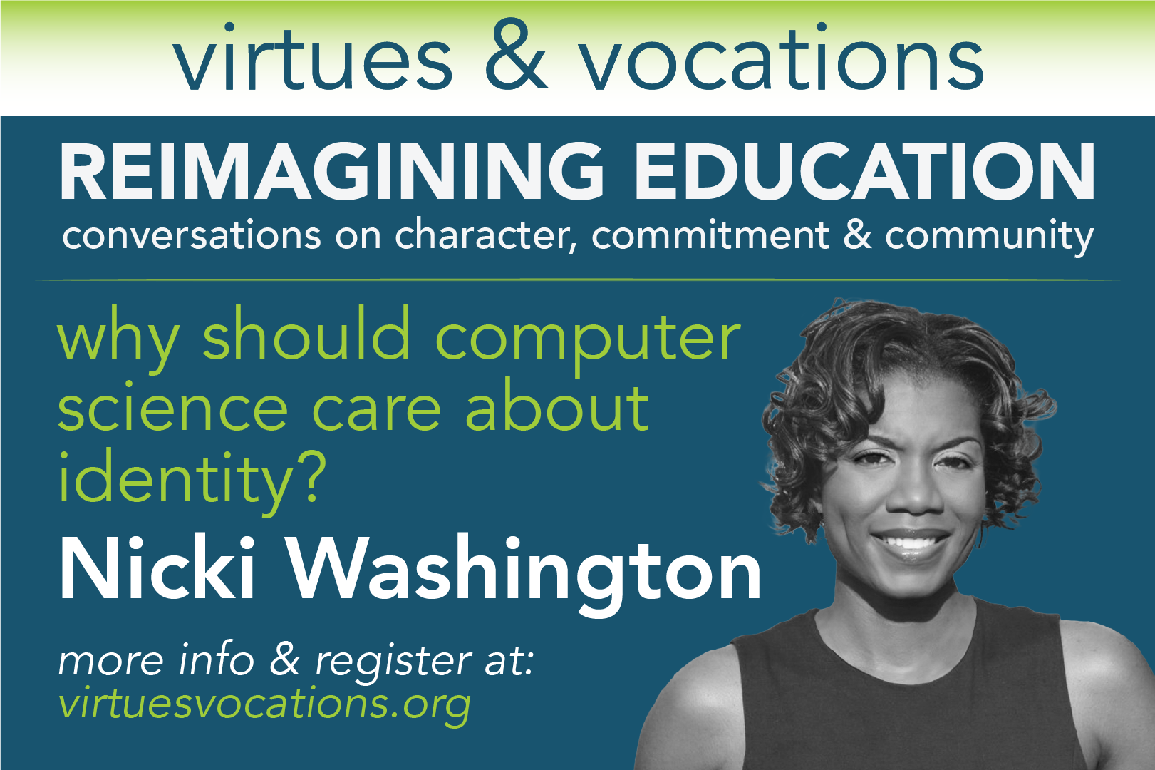 Virtues &amp; Vocations presents Nicki Washington
