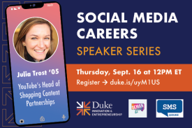 Social Media Careers Speaker Series Julia Trost 05 Thursday, September 16 at 12pm ET