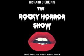 The Rocky Horror Show with graphic of red lips