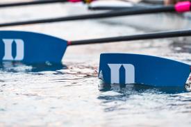 Duke oars coming out of the water