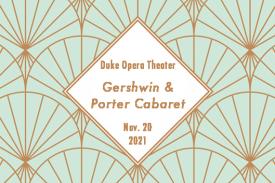 Art deco design for a Gershwin and Porter cabaret