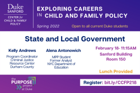 Careers in Child and Family Policy, 2/18/22