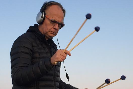 Anders Astrand holding mallets