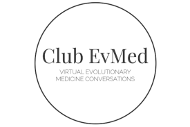 logo for Club EvMed: Virtual Evolutionary Medicine Conversations