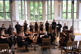 ChorWorks singers and orchestra perform in Goodson Chapel