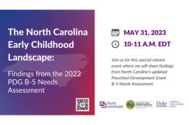NC Early Childhood Landscape May 31 via Zoom