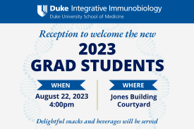 IIB New Graduate Students Welcome Reception