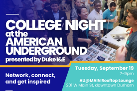 College Night at American Underground Tuesday, Sept 19 7-9pm