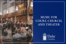 Singers with Chorworks perform in Duke Chapel
