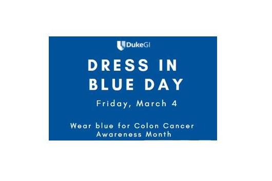 Dress in Blue Day for Colon Cancer Awareness graphic