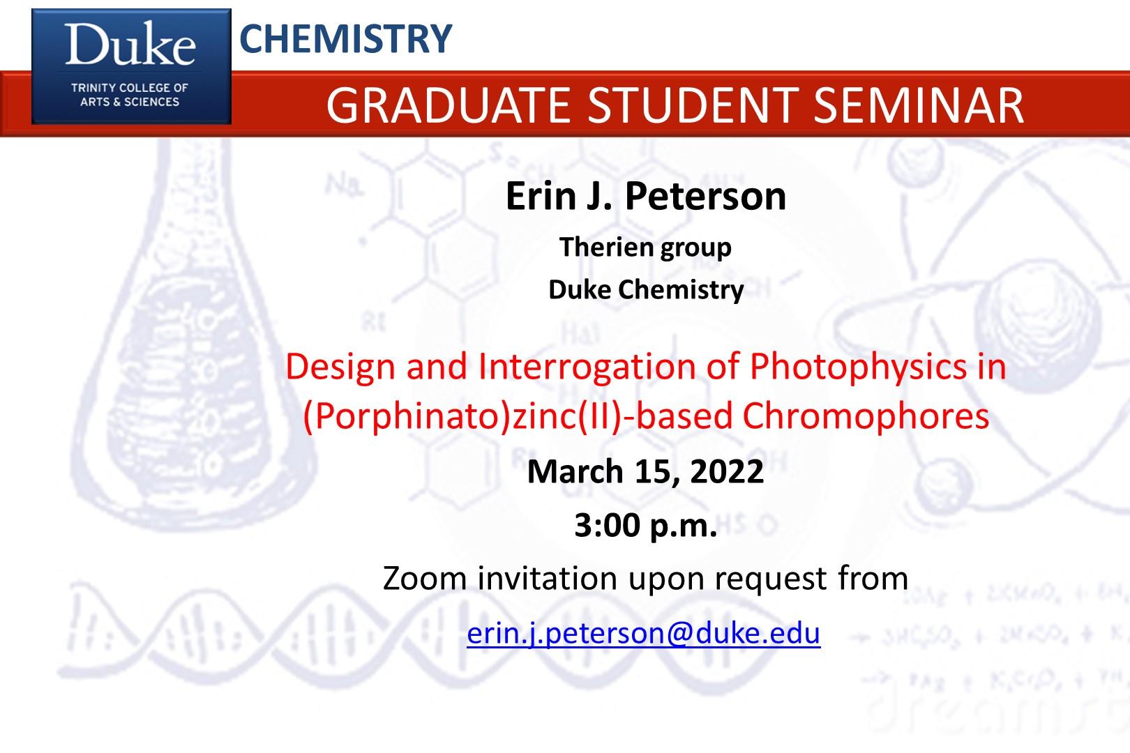 Ph.D. Defense Announcement - Peterson