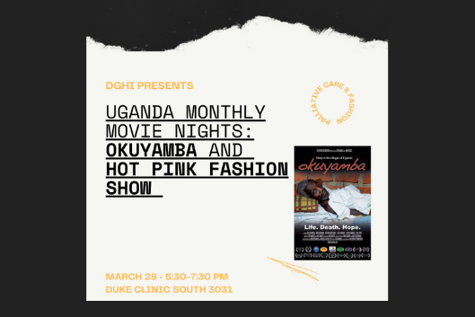 Poster for movie Okuyamba and Hot Pink Fashion Show