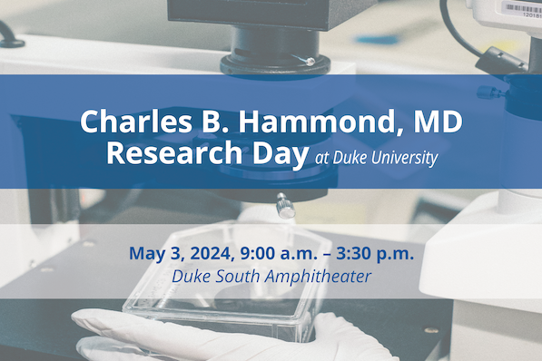Charles B. Hammond, MD, Research Day image