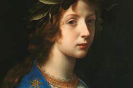 Carlo Dolci, Poetry (Poesia), late 1640s. Oil on panel, 21 1/3 x 16 3/6 inches (54 cm x 42 cm). Florence, Galleria Corsini.