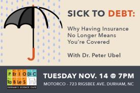 Periodic Tables: Sick to Debt: Why having insurance coverage no longer means you¿re covered, with Dr. Peter Ubel