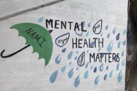 Mental Health Matters, Umbrella, Bridge Paint,