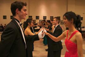 Dancers at the Duke Wind Symphony Viennese Ball