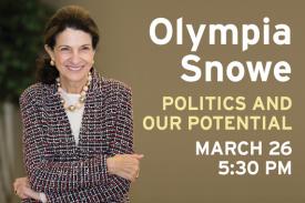 Olympia Snowe to speak at Sanford on March 26