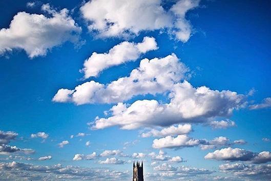 The skyline of the duke chapel