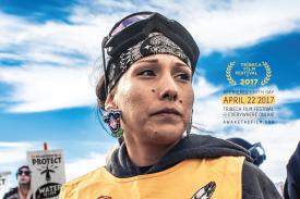 The poster from Myron Dewey&amp;#39;s film &amp;quot;Awake: A Dream from Standing Rock.&amp;quot;