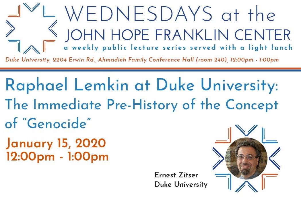 Raphael Lemkin at Duke University: The Immediate Pre-History of the Concept of Genocide