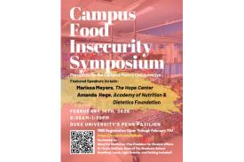 Poster for Campus Food Insecurity Symposium