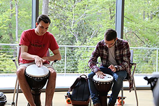 Through this experience you will begin to encounter how drumming induces relaxation and feelings of well-being, while releasing stress.   No experience necessary!  Location: Room 148 behind the Pharmacy.