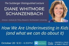 How We Are Underinvesting in Kids (and What We Can Do About It), Oct. 20
