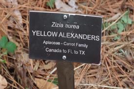 sign in the Gardens sign in the Gardens