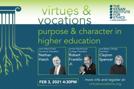 Purpose & Character in Higher Education Purpose & Character in Higher Education