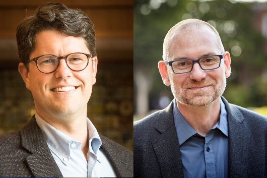Side-by-side headshots of LaDale Winling, PhD, and Robert Nelson, PhD