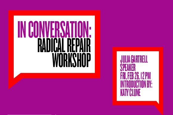 Image of Julia Gartrell inside the Radical Repair Workshop