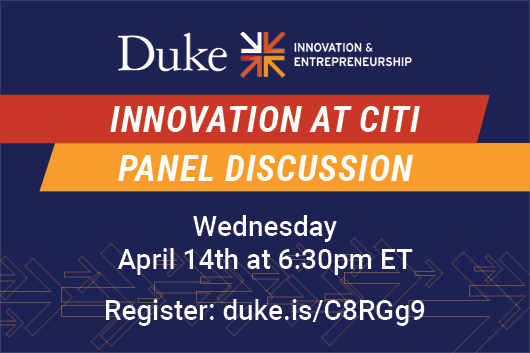 Innovation at Citi Panel Discussion Wednesday April 14 6:30pm Innovation at Citi Panel Discussion Wednesday April 14 6:30pm