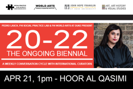 Hoor Al Qasimi at 20-22 The Ongoing Biennial Event Poster Hoor Al Qasimi at 20-22 The Ongoing Biennial Event Poster