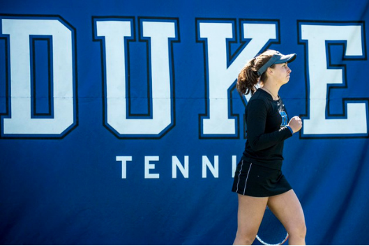 tennis player at Duke stadium