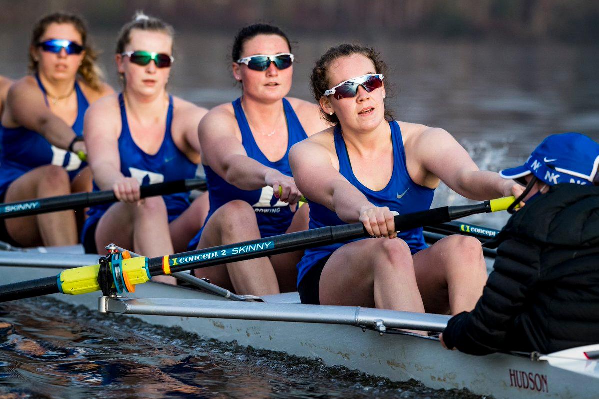rowers in motion